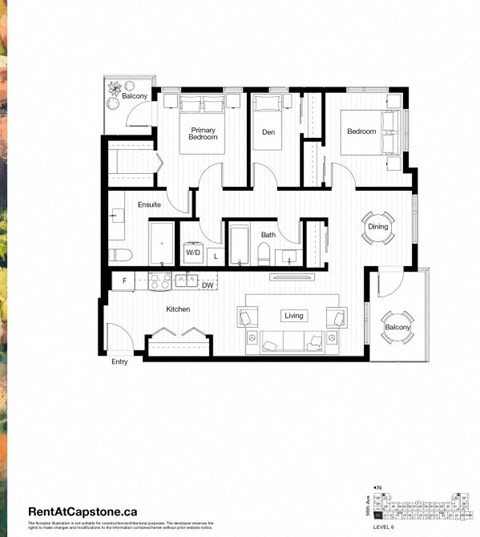 A black and white image of a floor plan for a two-story house with a balcony on the second floor.
